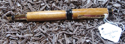 Cigar Pen in Brazilian Cherry with Black and Gold Hardware