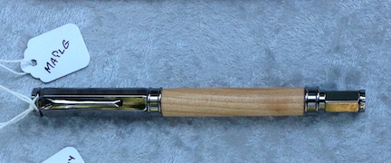Vertex Magnetic Fountain Pen Maple body with gunmetal fittings